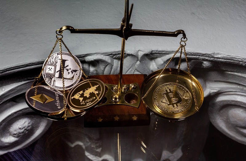 Crypto - Crypto Coins Scale Balanced Weight